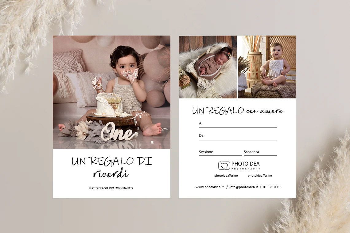buono regalo servizio fotografico bambino neonato newborn smash cake